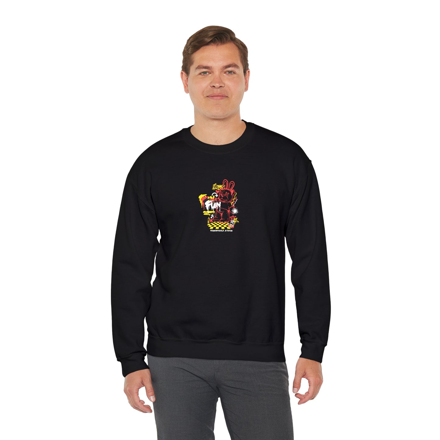 Dead Teddy Bear Sweatshirt Unisex Heavy Crewneck