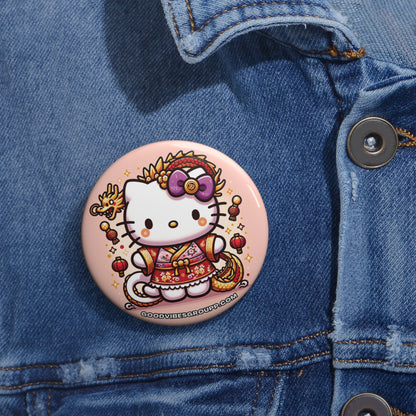 Pin Button Chinese Lunar New Year