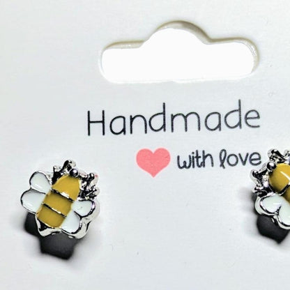 🐝 Cute Yellow Bumblebee Earrings Set