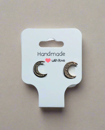 🌙 Crescent Moon Stud Earrings