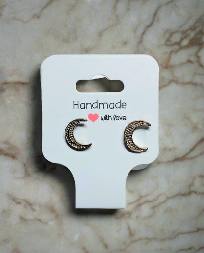 🌙 Crescent Moon Stud Earrings