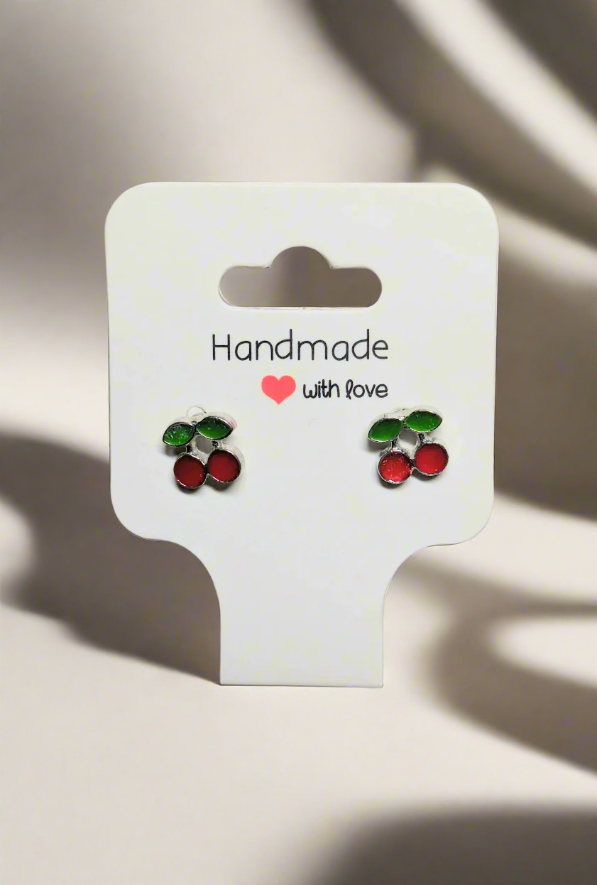 🍒 Cherry Delight Stud Earrings