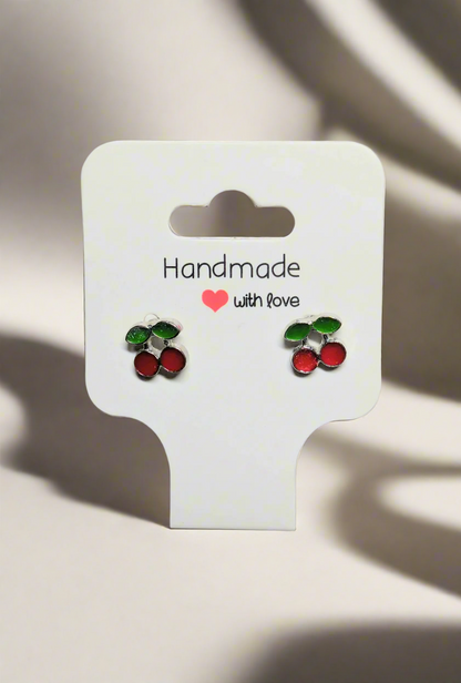 🍒 Cherry Delight Stud Earrings