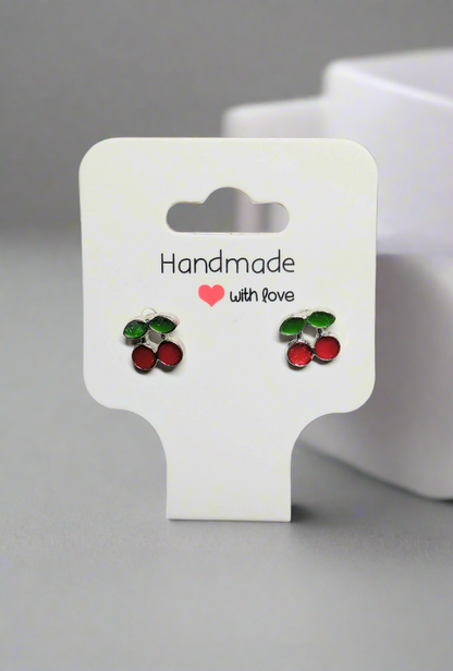 🍒 Cherry Delight Stud Earrings