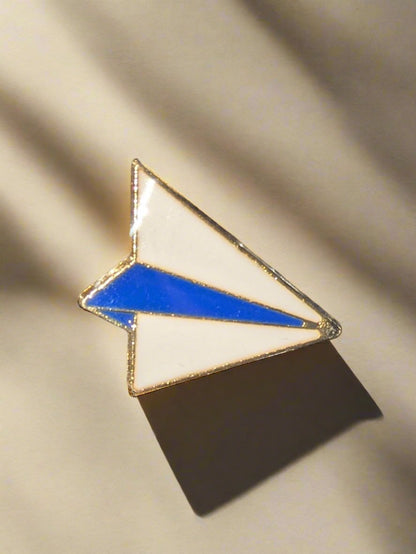 Paper Airplane Pin