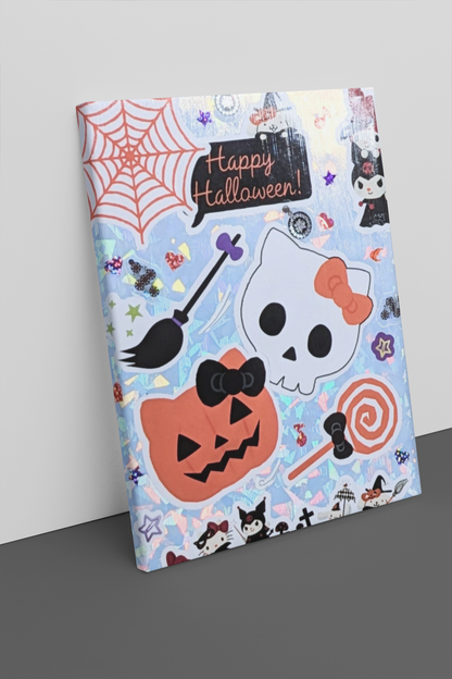 Kawaii Halloween Canvas Art Piece 🎶