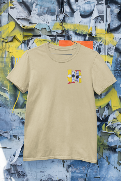 Faded Yellow Bart Simpsons Halloween T-Shirt 💀