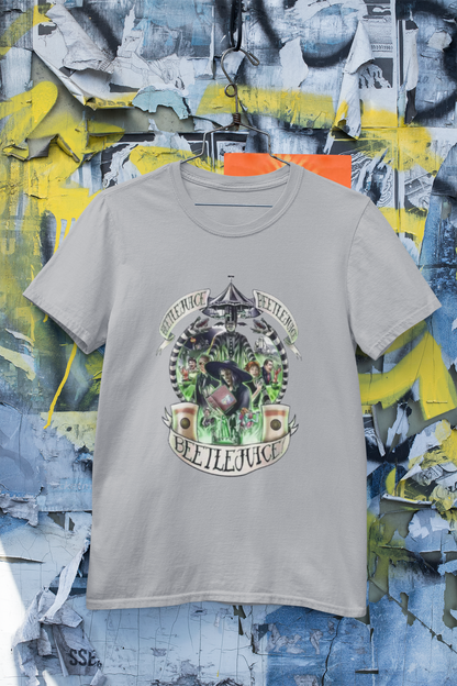 Grey Beetlejuice Graphic T-Shirt