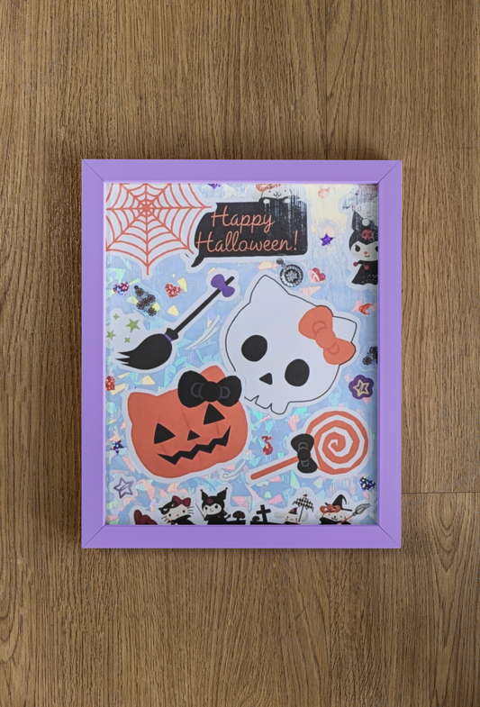 Kawaii Halloween Canvas Art Piece 🎶