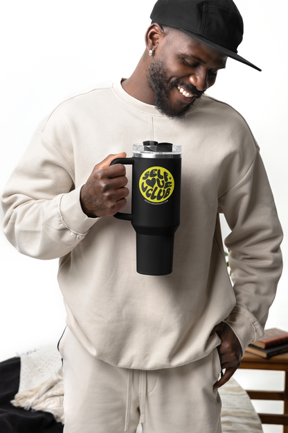 Self Love Club Stainless Steel Travel Mug, 40oz with Handle